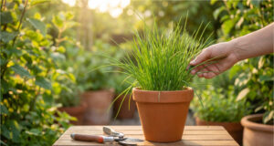 Chive Leaves Turning Yellow, Thinning Out and Not Regrowing After Cutting? The Most Common Mistakes That Weaken Them Unnecessarily Healthy chives on a kitchen windowsill.