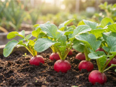 Radishes too spicy, cracked or bolting? The problem is often watering, heat and late harvest Healthy radishes growing in the garden