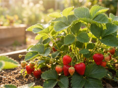 Strawberries Need Nutrition at the Right Time: How to Support Them for Sweet Fruits and Strong Leaves Healthy strawberries with abundant harvest
