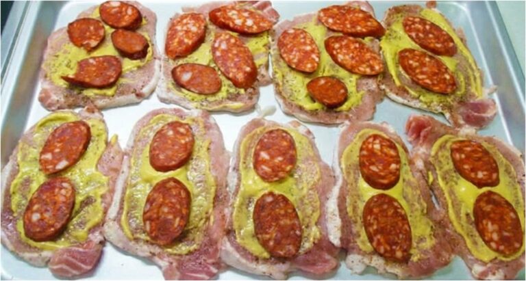 Pork Cutlets “Under a Blanket”: Juicy Meat with Smoked Cheese and Sausage