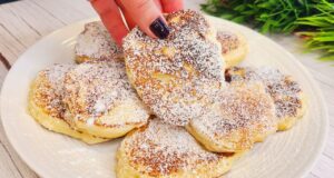 Quick Apple Pancakes from Yogurt Batter: Fluffy Recipe Using Just 1 Apple Pancakes made from grated apples