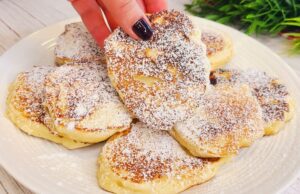 Quick Apple Pancakes from Yogurt Batter: Fluffy Recipe Using Just 1 Apple Pancakes made from grated apples