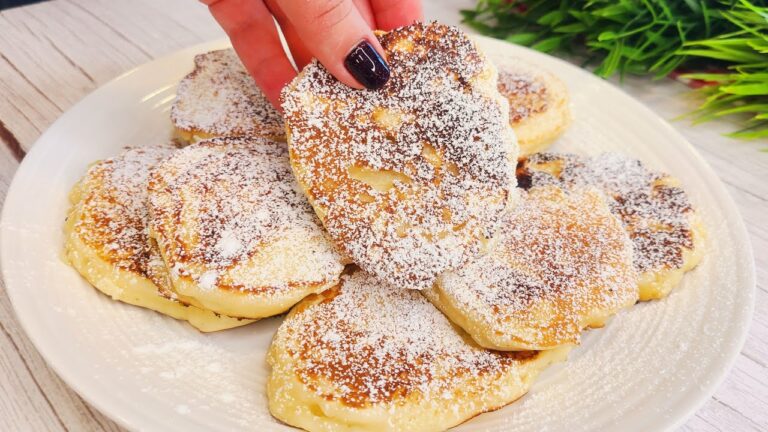 Quick Apple Pancakes from Yogurt Batter: Fluffy Recipe Using Just 1 Apple