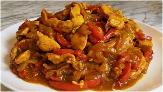 quick-chicken-stir-fry-vegetables Quick chicken stir-fry with vegetables – juicy meat and delicate sauce