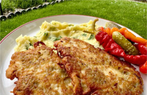 Honest Montenegrin Schnitzel in Crispy Potato Batter