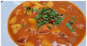 Cook This Divine Spicy Sausage Goulash to Warm and Scent Your Whole Home Hearty sausage goulash with potatoes: a quick and filling one-pot classic
