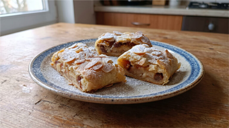 Apple Strudel with Poppy Seeds: Delicate Quark Dough and Juicy Filling