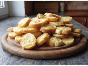 Baked Old Bread Rolls with Cheese: Crispy Snack Ready in Minutes Baked bread roll slices with cheese and toppings
