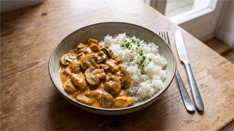 Chicken Skillet with Mustard and Sour Cream: Juicy Meat and Creamy Sauce in Under 30 Minutes