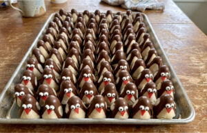 Coconut Penguins: Playful No-Bake Cookies from Beehive Molds Coconut penguins—no-bake Christmas cookies decorated with chocolate and marzipan