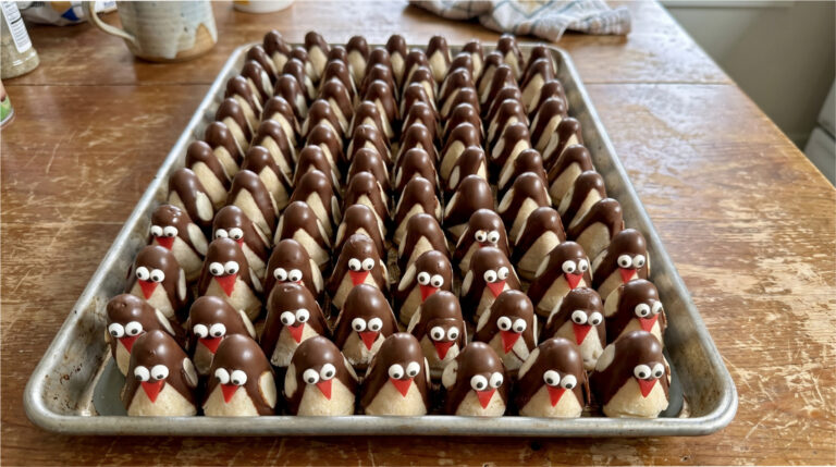 Coconut Penguins: Playful No-Bake Cookies from Beehive Molds