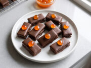 Coffee and Chocolate Delights: Delicate Christmas Cookies with Creamy Filling Coffee and chocolate delights with festive decoration