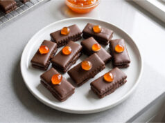 Coffee and Chocolate Delights: Delicate Christmas Cookies with Creamy Filling Coffee and chocolate delights with festive decoration