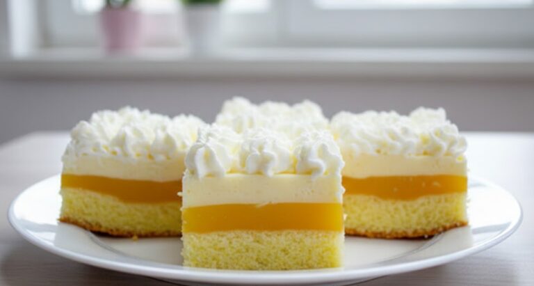 Orange Madness Sheet Cake: Refreshing Triple-Layer Dessert with Fluffy Sponge