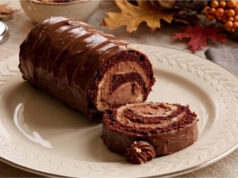 Drunken Izidor as a Swiss Roll: Walnuts, Rum, and Chocolate Cream in One Luxurious Dessert Drunken Izidor Swiss roll with walnuts, rum, and chocolate cream
