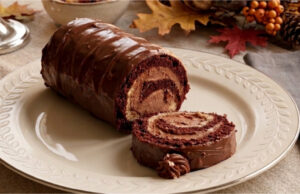 Drunken Izidor as a Swiss Roll: Walnuts, Rum, and Chocolate Cream in One Luxurious Dessert Drunken Izidor Swiss roll with walnuts, rum, and chocolate cream