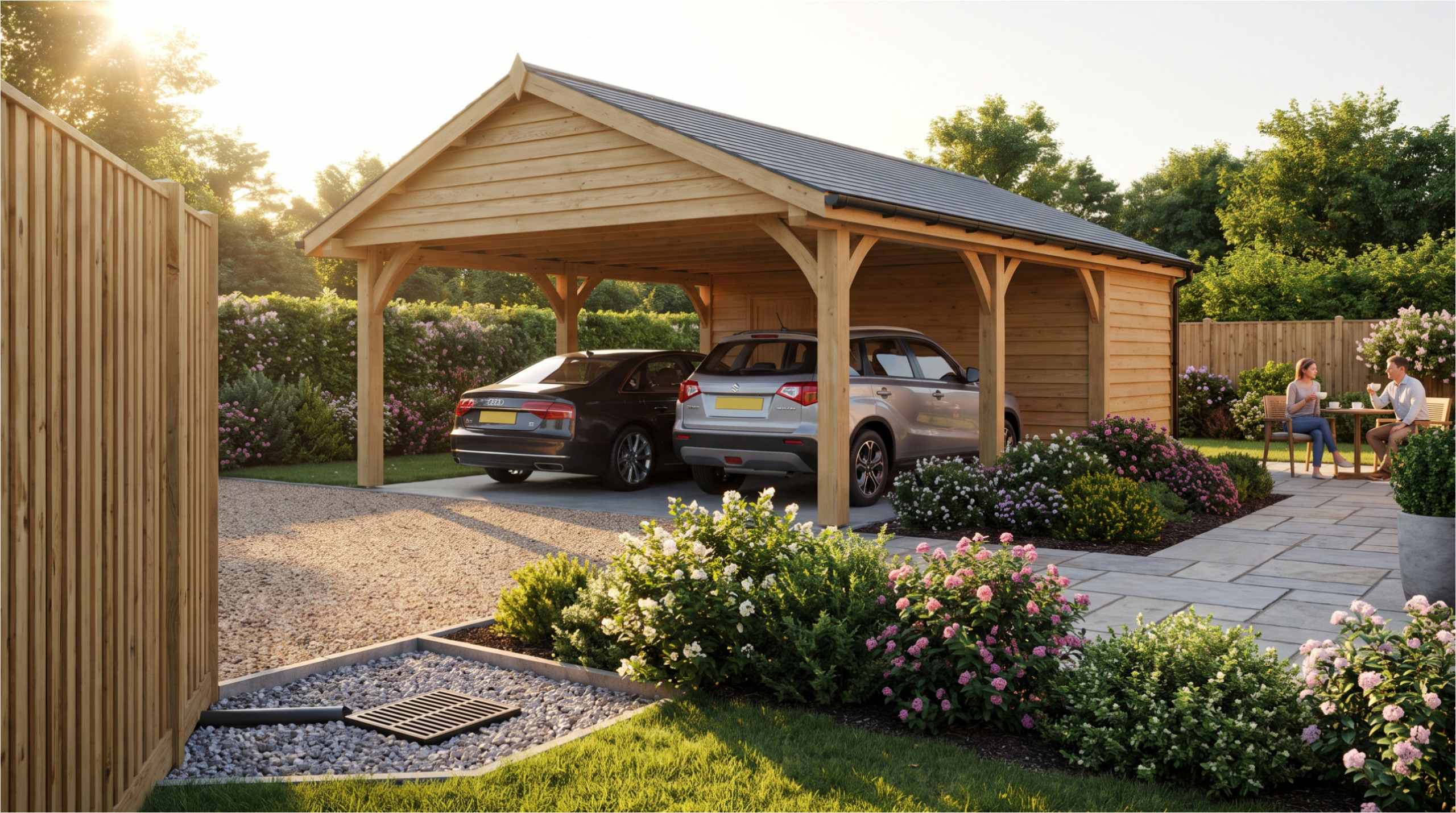 Finished carport.