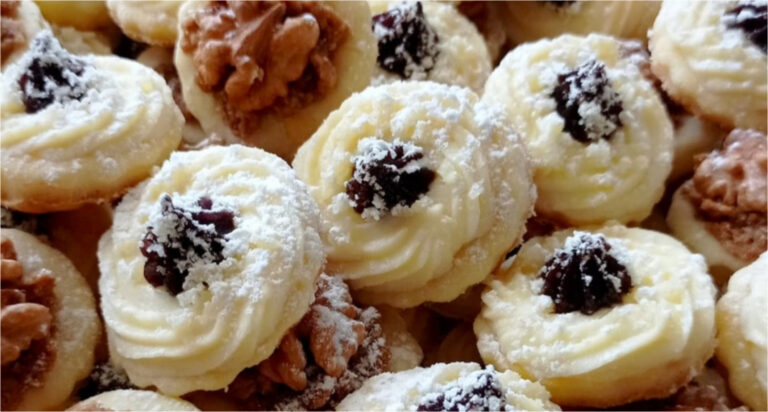 Curd and Walnut Pastries: Delicate Butter Dough and Two Delicious Fillings
