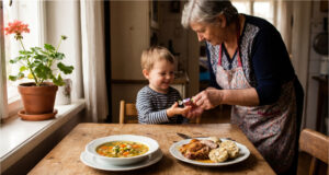 Grandma Secretly Gives Sweets to Our Kids Behind Our Backs. When I Spoke Up, She Played the Victim Grandma secretly gives a child a sweet.