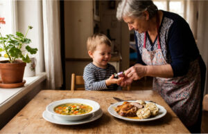 Grandma Secretly Gives Sweets to Our Kids Behind Our Backs. When I Spoke Up, She Played the Victim Grandma secretly gives a child a sweet.