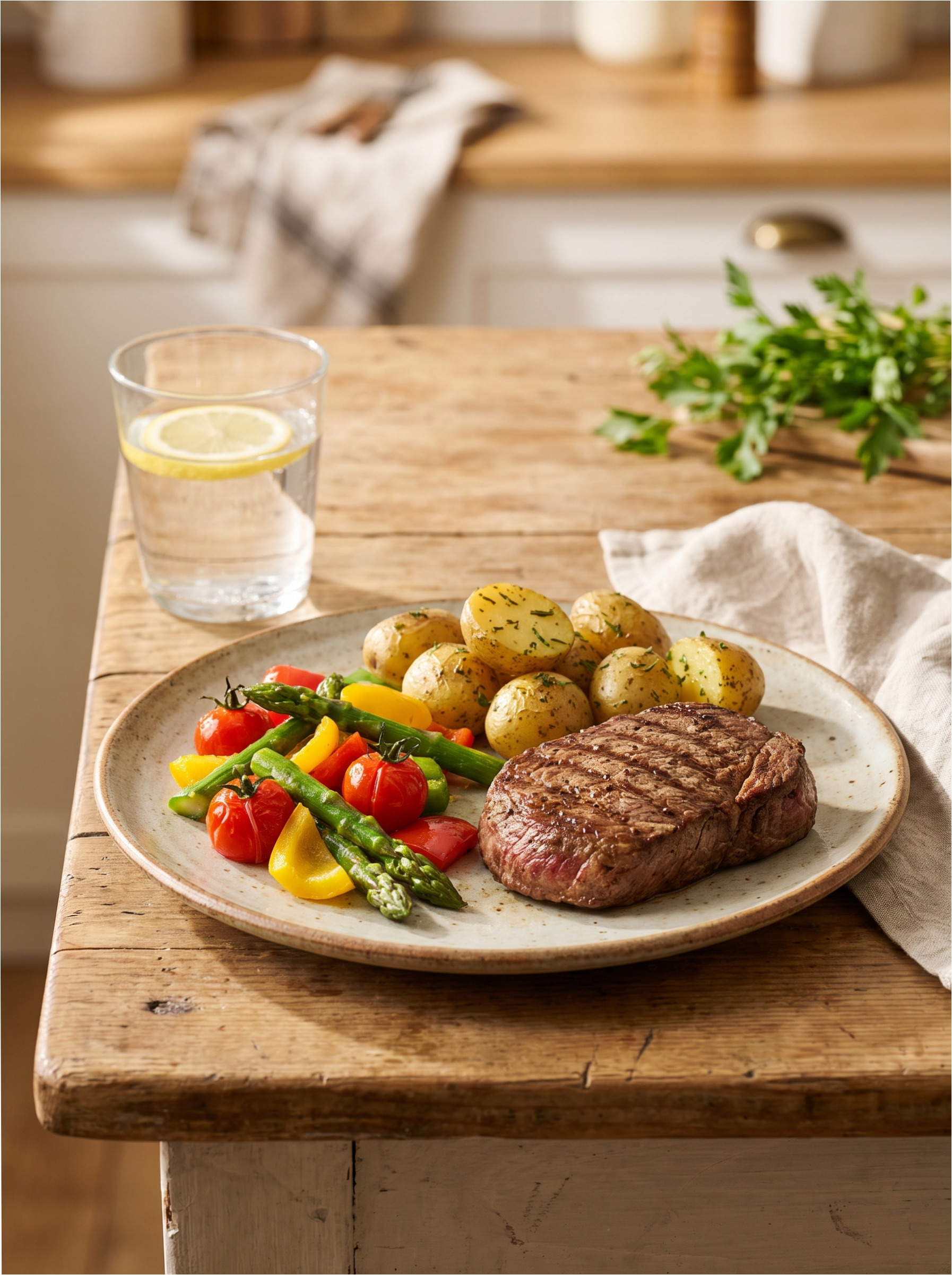 Healthy food as part of an active lifestyle.