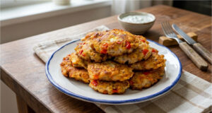 Pope’s Cutlets with a Twist: No Breading or Frying, Yet Deliciously Juicy Juicy Pope's cutlets with cheese and bell pepper – quick one-tray lunch without frying
