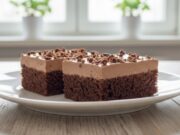 Moist Kefir Quick Cake with Unique Chocolate-Sour Cream Glaze Kefir cake with chocolate glaze: Quick, moist, and irresistible dessert
