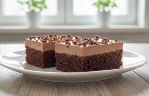 Moist Kefir Quick Cake with Unique Chocolate-Sour Cream Glaze Kefir cake with chocolate glaze: Quick, moist, and irresistible dessert