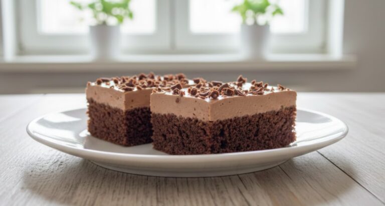 Moist Kefir Quick Cake with Unique Chocolate-Sour Cream Glaze