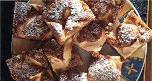 Layered Cocoa Sheet Cake with Quark: Moist Dessert with an Impressive Lattice Without Complicated Decoration Layered cocoa sheet cake with quark lattice