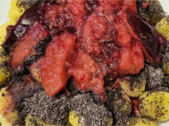 Lightning-Fast Potato Gnocchi with Butter, Poppy Seeds, and Stewed Plums: A Sweet Treat to Delight Lightning-fast potato gnocchi with butter, poppy seeds and stewed plums - sweet quick treat