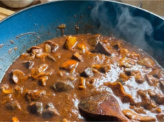 Mushroom Goulash: Hearty Classic with Fragrant Caraway, Lard, and Garlic Mushroom goulash: hearty classic with fragrant caraway, lard, and garlic