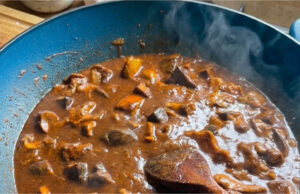 Mushroom Goulash: Hearty Classic with Fragrant Caraway, Lard, and Garlic Mushroom goulash: hearty classic with fragrant caraway, lard, and garlic