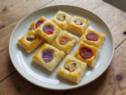 Puff Pastry Bites: Quick Party Snacks with Filling of Your Choice Puff pastry bites with various fillings