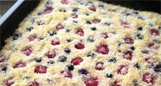 raffaello-slices-with-raspberries-and-blueberries-moist-coconut-cake-with-whipped-cream-625 Raffaello slices with raspberries and blueberries – moist coconut cake with whipped cream