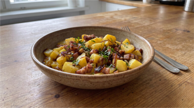 Roasted Potatoes with Bacon: An Easy One-Pan Lunch