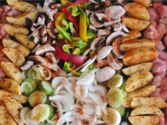 Sheet Pan Chaos: Meat, Potatoes, and Colorful Vegetables in a Simple Dinner Sheet pan chaos — roasted meat with vegetables by Dana Švédová