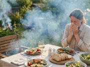 A Neighbor in the Garden Colony Burns Grass Every Evening, Just When Everyone Wants to Relax Outside Smoke from burning grass ruins dinner.