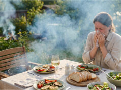 A Neighbor in the Garden Colony Burns Grass Every Evening, Just When Everyone Wants to Relax Outside Smoke from burning grass ruins dinner.