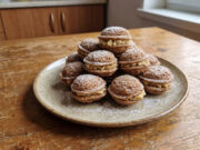 Stuffed Walnuts with Delicate Cream: Tender Christmas Cookies That Soften Beautifully Stuffed walnut cookies with delicate cream on a festive plate