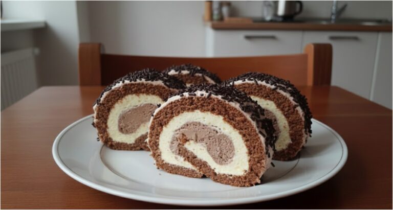 Classic Two-Tone Swiss Roll: Recipe for a Retro Dessert