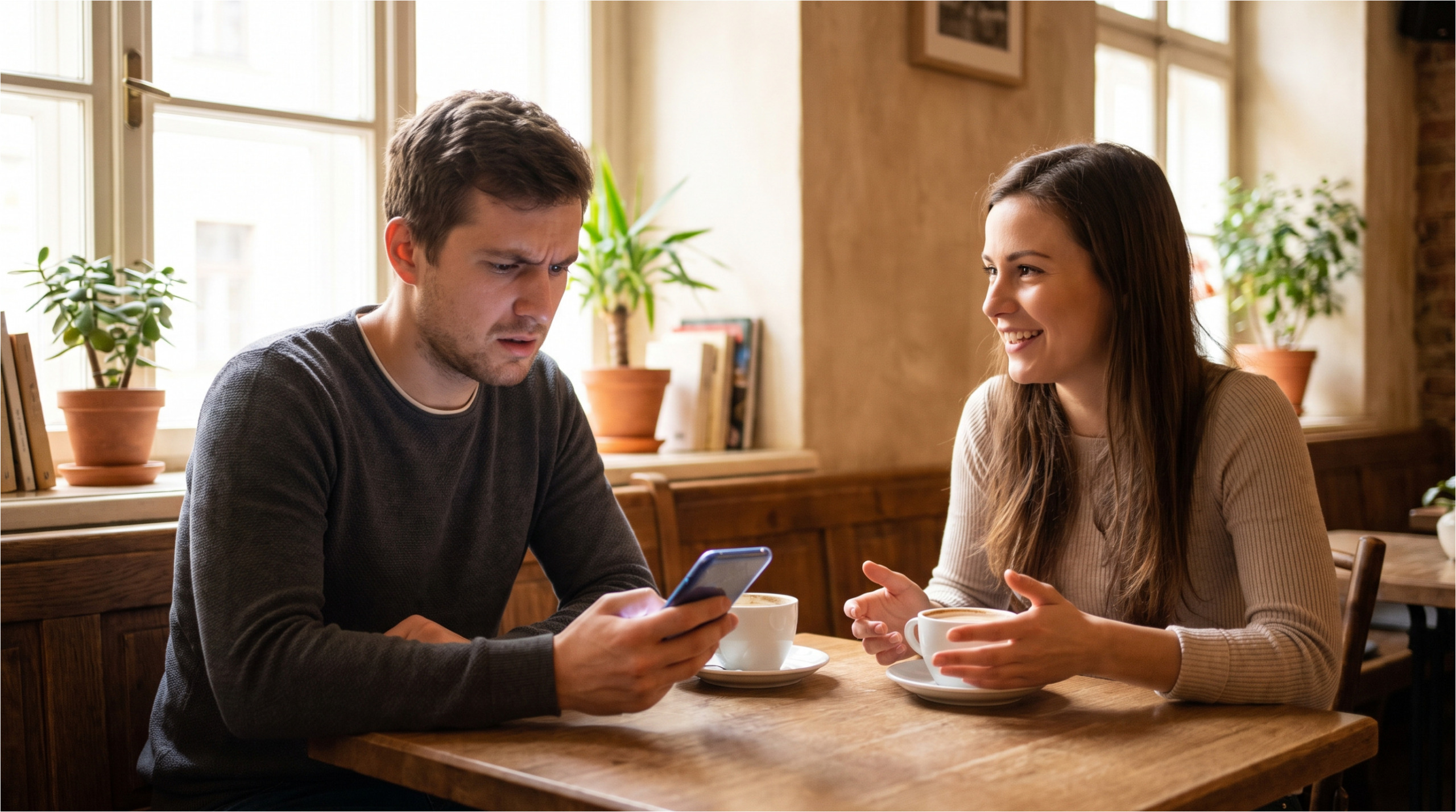 Tension in communication between a couple.