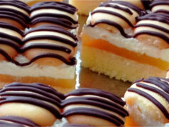 Viennese Dessert with Mascarpone: Refreshing Orange Layers and Chocolate Glaze Viennese dessert with delicious mascarpone cream – a treat to impress everyone
