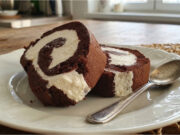 Whipped Cream Cocoa Roll Without Flour: Light Dessert with Lemon Cream Whipped cream cocoa roll without flour – light dessert with lemon cream