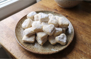 Delicate Whipped Cream Cookies: Tender Christmas Shapes from Just Four Ingredients Various shapes of delicate whipped cream cookies on a tray