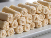 Almond Rolls: Delicate No-Bake Pastries with Caramel Cream and White Chocolate Almond rolls recipe for delicate and fragrant Christmas pastries that melt in your mouth
