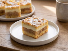 Apple Cake with Custard: Delicate Grated Pastry and Juicy Cinnamon Filling Apple cake with custard, delicate grated pastry and juicy cinnamon filling