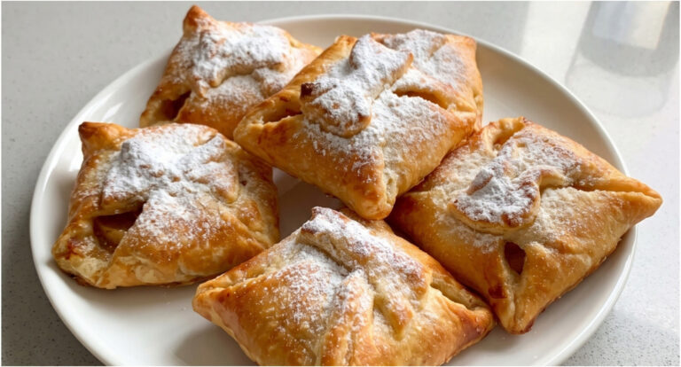 Apples in Puff Pastry: Crispy Bundles with Jam and Nuts