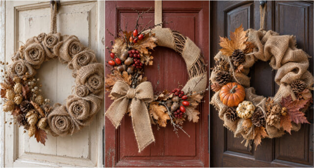 autumn-jute-wreath-521 autumn jute wreath with natural decorations