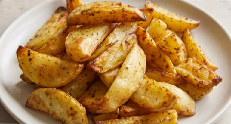 Baked Potatoes in Honey-Mustard Marinade: Crispy Side Dish Without Added Salt